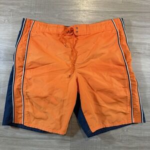 Nike Multicolor Color Block Lined  Swim‎ Shorts Vintage Size Medium Gray Tag